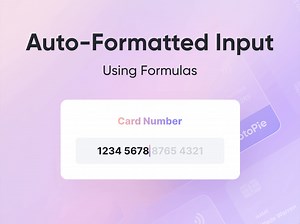 Prototyping an Auto-Formatted Input Field