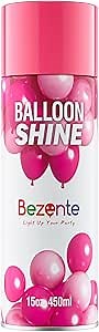 Bezente Balloon Shine Spray - 15 oz High Shine Balloon Spray, Waterproof, Long-Lasting Antioxidant, Odorless, Instant Shiny Effect for Party Balloons Decorations