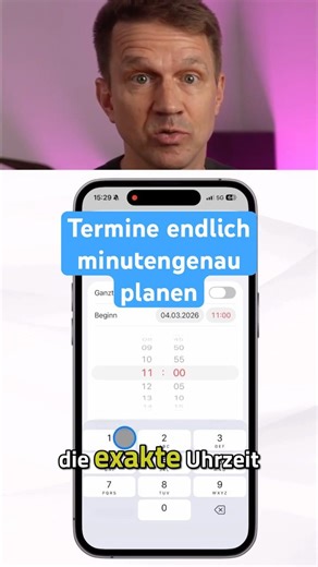 iPhone Kalender-Trick: Exakte Uhrzeit eintragen!