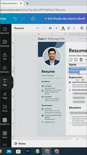 Free Resume Design in Canva 2026 | 5 Minute Mein Professional Resume Banaye | Job Ready CV