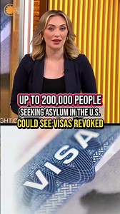 Trump administration considers revoking visas of up to 200,000 people seeking asylum #shorts