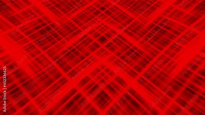 Looped abstract red gradient light cross pattern on black background, motion graphic. 4K 3D seamless loop illusion psychedelic cross lines pattern ornament background for VJ, fashion, title, intro, pr