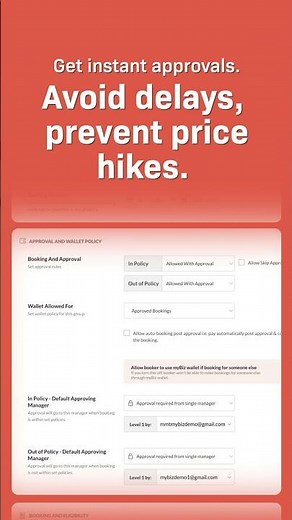 Automate Your Travel Approvals & Policies with myBiz!