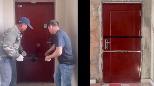 Door Stoppers Security Barricade - Reinforces Doors, Deters Children, Prevents Burglaries (30-40in)