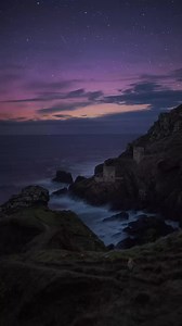 The Northern Lights at Botallack Crown Mine, Cornwall, UK ✨ A few hours spent under the dark night sky of West Cornwall 🙌 #auroraborealis #northernlights #aurora #cornwall #uk | Naturallightbeing NaturallightBeingsrus