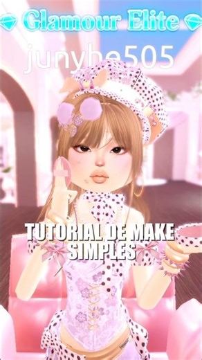 💋 TUTORIAL DE MAKE 💋 #dresstoimpress #dti #robloxdressup #viral #tutorial #ytshorts