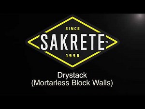 Building a Dry Stack Mortarless Block Wall using Sakrete