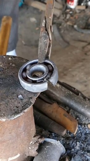 31K views · 502 reactions | Cool Work Of Art/Making A Folding Knife From Bearing And Wood #Metalworks | METAL WORKS | Facebook