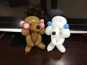 造型氣球 貴賓狗 poodle dog balloon twisting