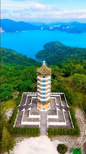 Sun Moon Lake Aerial View from Ci’en Pagoda | Taiwan 4K Drone Cinematic