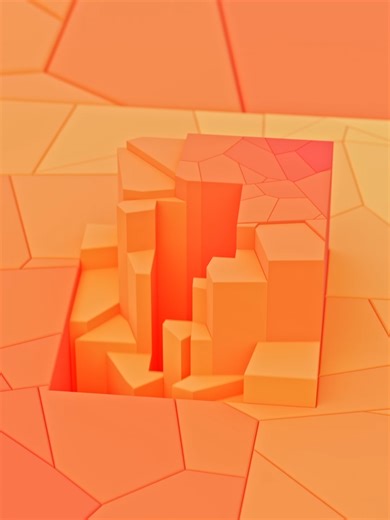 Red Rock Crumble #satisfying #looping #animation #oddlysatisfying