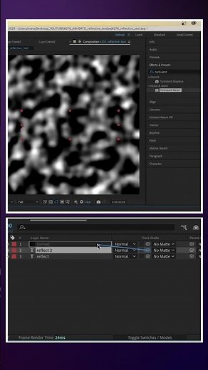 Creating reflective Text in After Effects | Tutorial