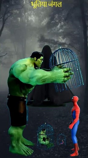 Who's Trapped Now? Hulk vs Spider man #funny #animation #shorts #spiderman