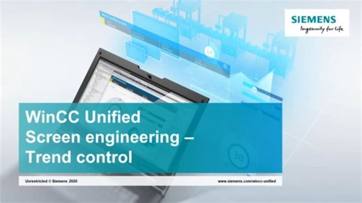 11 SIMATIC WinCC Unified Trend control | PLC Programming