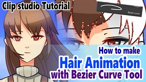 Hair Animation with Bezier Curve tool by viciaia - Make better art | CLIP STUDIO TIPS