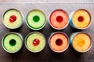 Jello in a Pineapple Can