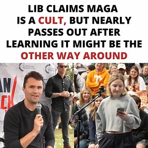 10M views · 389K reactions | Lib Claims MAGA is a Cult, Nearly Passes...