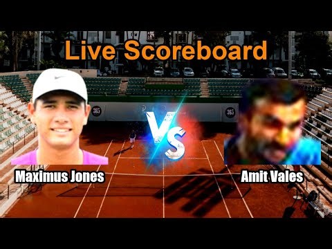 Maximus Jones vs Amit Vales Live Score - ATP Challenger Bengaluru 2, India Men Singles