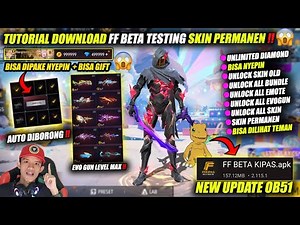 SKIN IS VISIBLE‼️ COMPLETE TUTORIAL ON HOW TO DOWNLOAD THE LATEST FF BETA TESTING UPDATE 2026 - M...