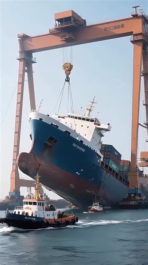 A Crane Hook Fails Mid-Lift, and the Ship Returns to the Water...See more. | ZEBEN officiel