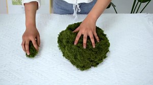 Fake Green Moss 7 oz Decorative Artificial Moss for Crafts Artificial Dark Faux Moss for DIY Table Centerpieces Wedding Party Decor Fairy Garden Floral