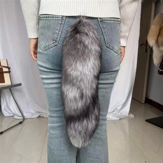 17” Big Fox Tails Therian Tails Ethical Taxidermy Tail Cosplay: Gray, Clip On, Keychain Tails - Etsy Hong Kong