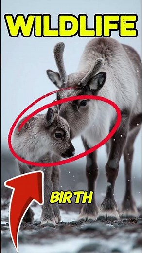 This Baby Reindeer Will Melt Your Heart 🦌❄️ | Nature’s Cutest Moment #shorts #animals