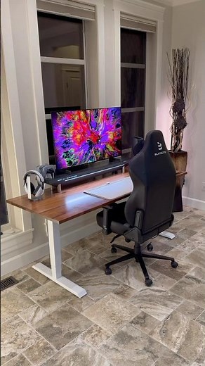 New PlayStation Desk Setup, 42 Inch LG C4 OLED 🔥 #gamingsetup #desksetup #ps5 #tech