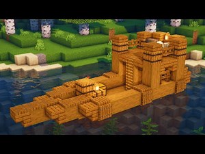 Minecraft: Boat House Tutorial | How to Build a Simple Boat House