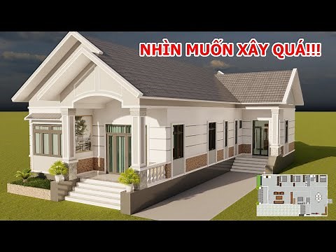 Nhà Cấp 4 Nông Thôn Nhìn Là Muốn Xây Ngay | Mẫu Nhà Chữ L Với 4 Phòng Ngủ Đẹp