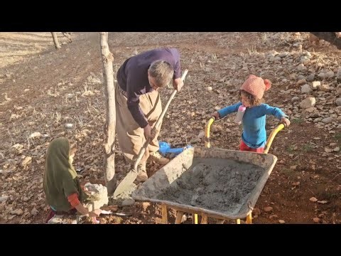 🍜❤Building a Warm and Cozy Outdoor Kitchen in the Harsh Winter Wilderness#Nomads #ZalarkuhNomads