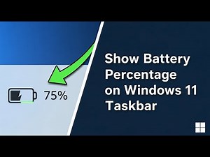 How to Show Battery Percentage on Windows 11 Taskbar