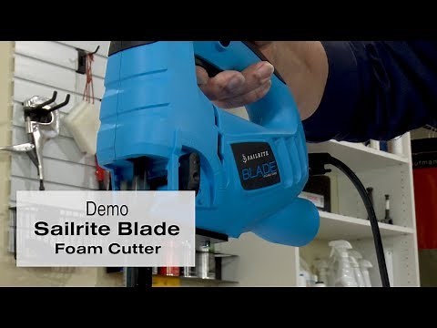Foam Cutter Demo of Sailrite Blade Foam Saw