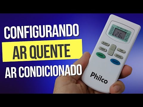 Ar condicionado Philco Como colocar o Ar QUENTE - Resetando e configurando o controle remoto