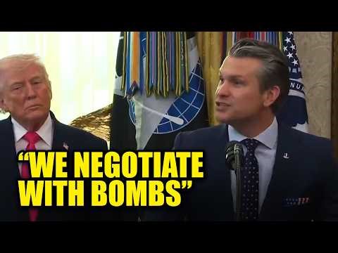 WATCH: Hegseth Says ‘We Negotiate With Bombs’ Amid Trump’s Peace Talks Claim