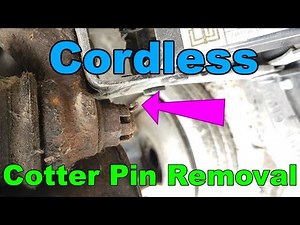 Cordless cotter pin removal tool (impact wrench)