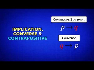 Implication, Converse & Contrapositive Explained (Easy Way to Understand)