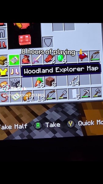 traveled far and wide, found 5 villages, and got these maps. gonna get off electronics for the rest of the day lol #Minecraft #woodlandexplorermap #cartographytableminecraft #fyp #viral