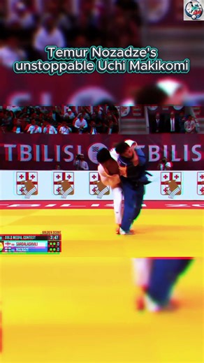 Precision and Power Combined: Temur Nozadz's Unstoppable Uchi Makikomi! 🎯 #shorts #judo