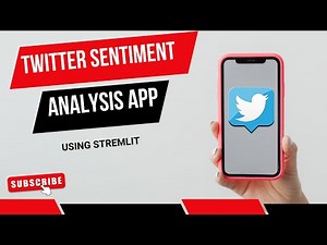 Build a Twitter Sentiment Analysis App with Streamlit | End-to-End Machine Learning Project