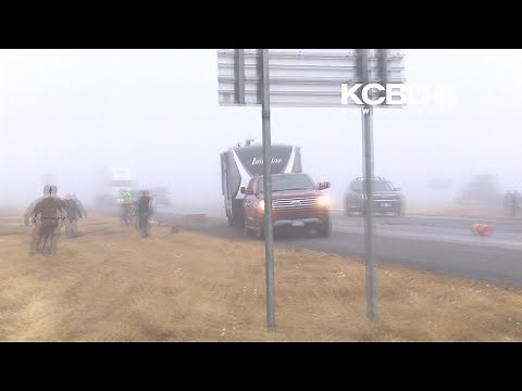 VIDEO: Tractor-trailer crashes just feet from Texas news camera in Lubbock County