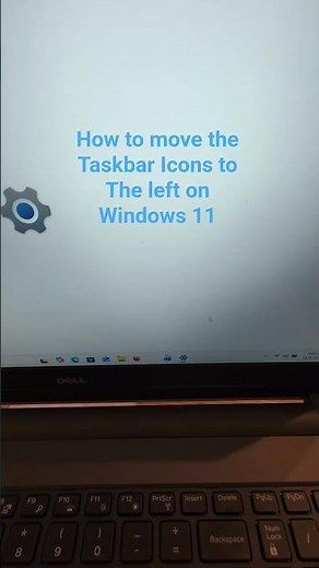 How to move the taskbar icons to the left on windows 11