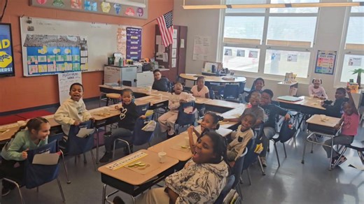 Mr.Snowden gave Mrs. Busch's class a special treat for using kind words with eachother. | Bluestone Elementary School