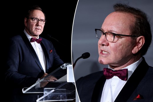 Kevin Spacey recalls 'challenging' years during Cannes speech