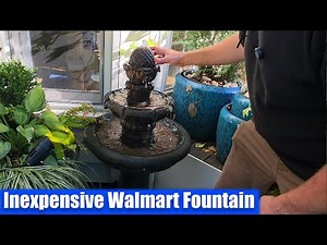 New Patio Fountain From Walmart Unbox and Setup