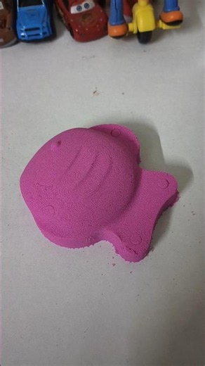 SO SATISFYING! COLORFULL SAND CLAY CUTTING 💗 KINETIC SAND#asmr#youtubeshorts