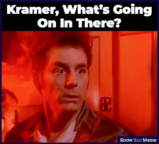 We're back with another meme review, this time about the viral "Kramer, What's Going On In There?" meme, which is a highly modifiable image macro taken from the popular sitcom Seinfeld. #SeinfeldMemes #Kramer | Know Your Meme