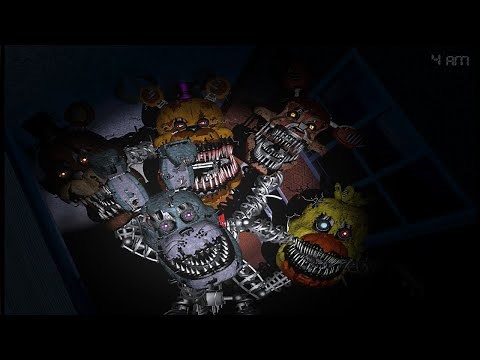 I fused all Nightmares Animatronics from FNaF 4... (FNaF 4 Mods)