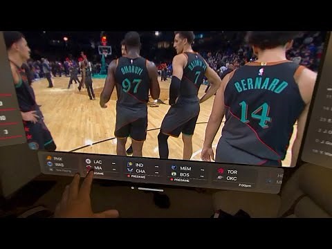 The Ultimate NBA Experience with Apple Vision Pro!