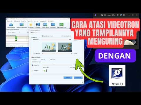 Cara Atasi videotron yang menguning